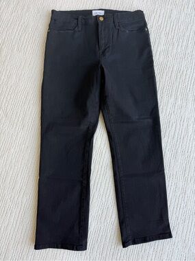 Frame Denim Women’s Black Straight Jeans